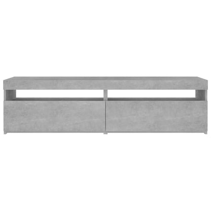 TV Cabinets 2 pcs with LED Lights Concrete Grey 75x35x40 cm