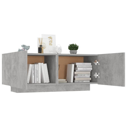 TV Cabinet Concrete Grey 100x35x40 cm Engineered Wood