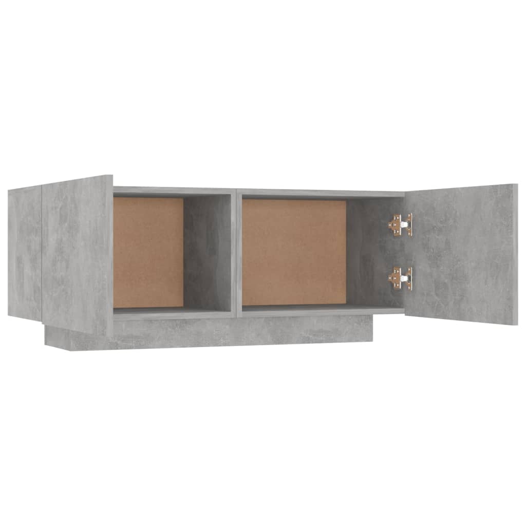 TV Cabinet Concrete Grey 100x35x40 cm Engineered Wood