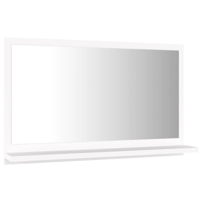 Bathroom Mirror White 60x10.5x37 cm Engineered Wood