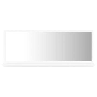 Bathroom Mirror White 90x10.5x37 cm Engineered Wood