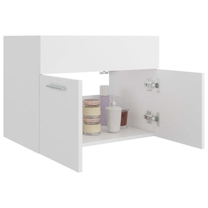 Sink Cabinet White 60x38.5x46 cm Engineered Wood