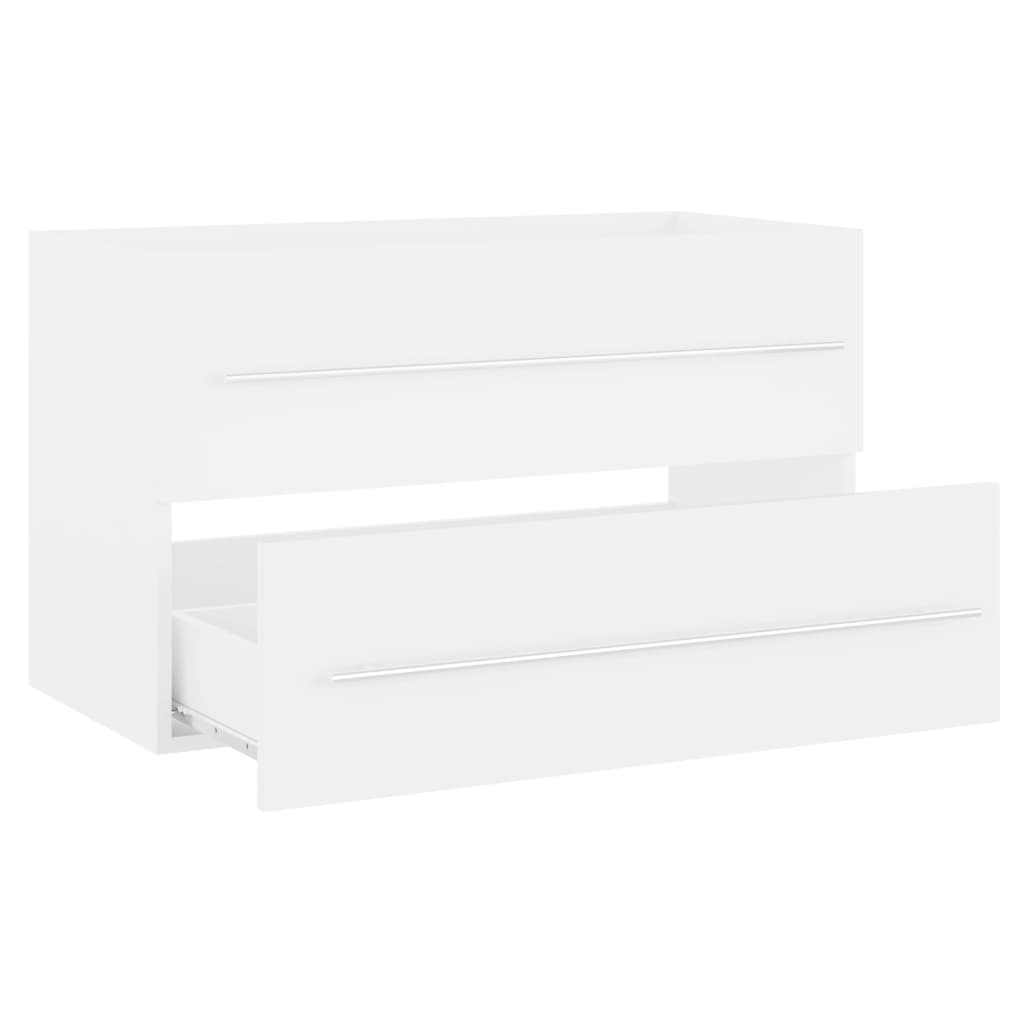 Sink Cabinet White 80x38.5x48 cm Engineered Wood