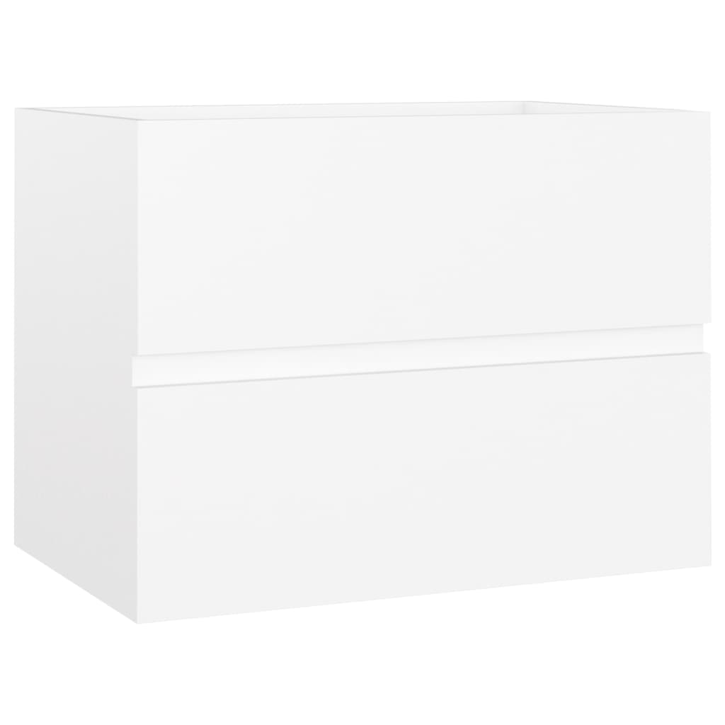 Sink Cabinet White 60x38.5x45 cm Engineered Wood