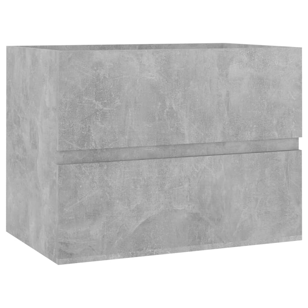 Sink Cabinet Concrete Grey 60x38.5x45 cm Engineered Wood