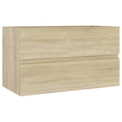 Sink Cabinet Sonoma Oak 80x38.5x45 cm Engineered Wood