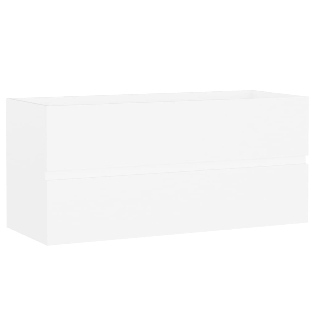 Sink Cabinet White 100x38.5x45 cm Engineered Wood