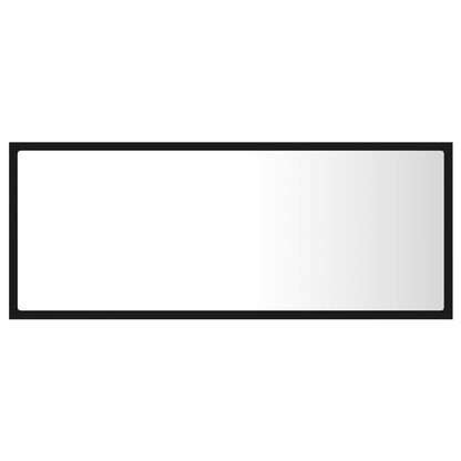 LED Bathroom Mirror Black 100x8.5x37 cm Acrylic