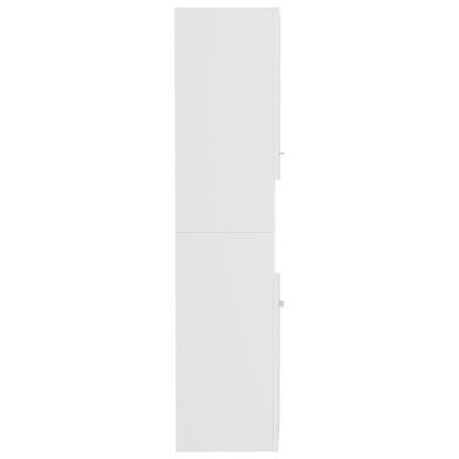 Bathroom Cabinet White 30x30x130 cm Engineered Wood