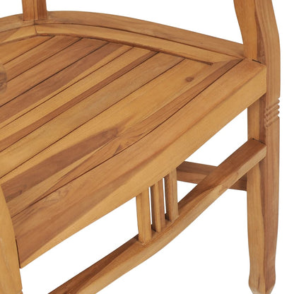 5 Piece Garden Dining Set Solid Teak Wood