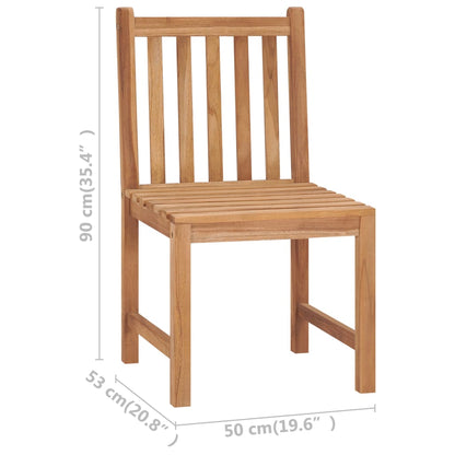 9 Piece Garden Dining Set Solid Teak Wood