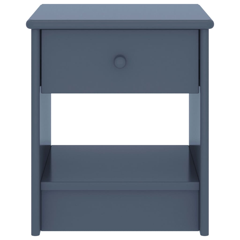 Bedside Cabinet Light Grey 35x30x40 cm Solid Pinewood