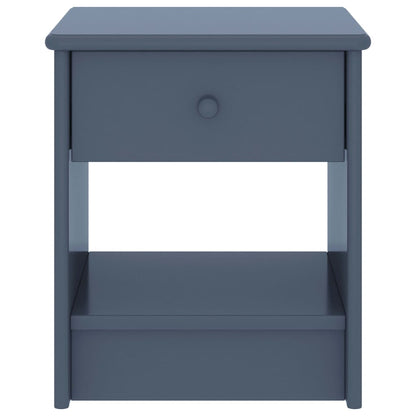 Bedside Cabinet Light Grey 35x30x40 cm Solid Pinewood