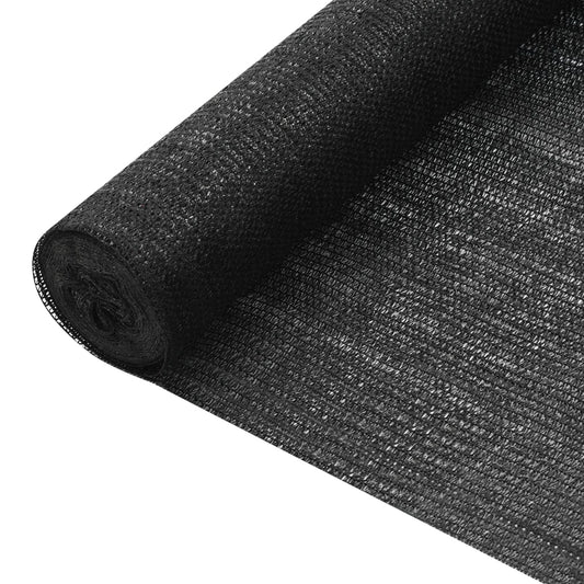 Privacy Net Black 1.5x25 m HDPE 75 g/m²