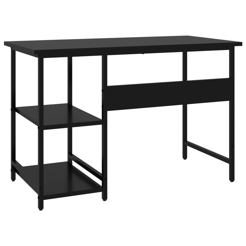 Computer Desk Black 105x55x72 cm MDF and Metal