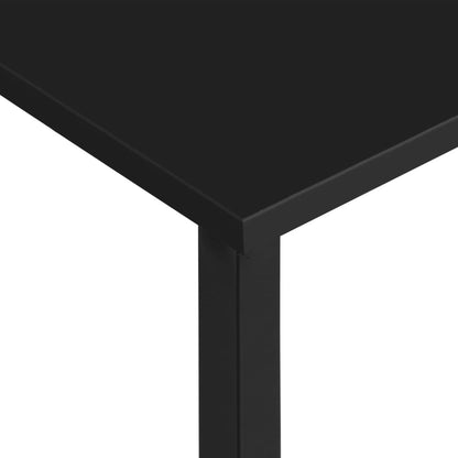 Computer Desk Black 105x55x72 cm MDF and Metal