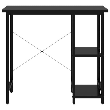 Computer Desk Black 80x40x72 cm MDF and Metal