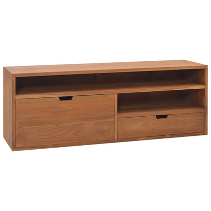 TV Cabinet 110x30x40 cm Solid Teak Wood