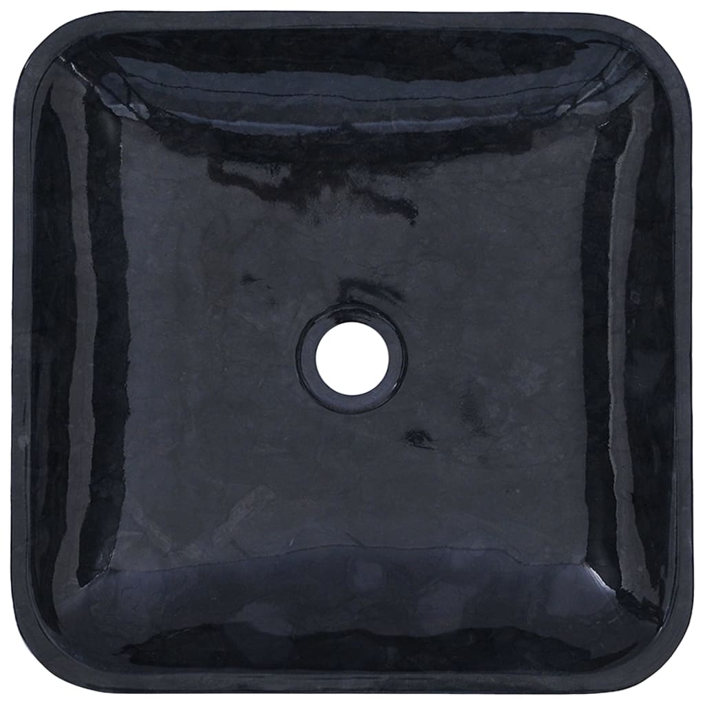 Sink Black 40x40x10 cm Marble