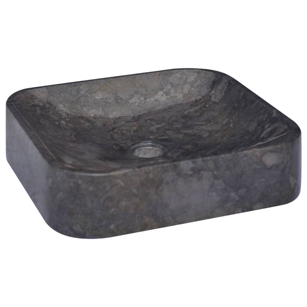 Sink Black 40x40x10 cm Marble