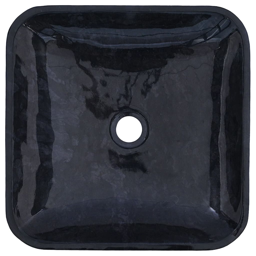 Sink Black 40x40x10 cm Marble