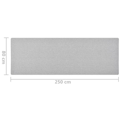 Carpet Runner Light Grey 80x250 cm