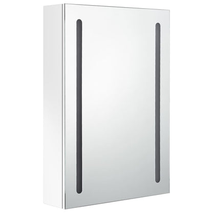 LED Bathroom Mirror Cabinet Shining White 50x13x70 cm