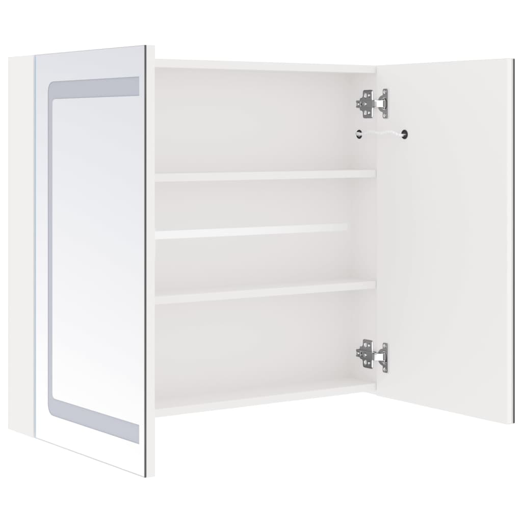 LED Bathroom Mirror Cabinet Shining White 80x12x68 cm