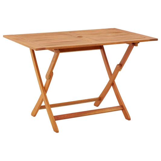 Folding Garden Table 120x70x75 cm Solid Eucalyptus Wood