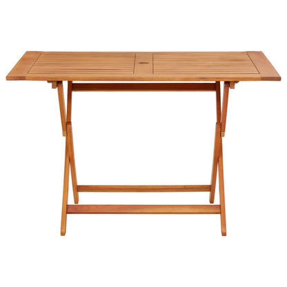 Folding Garden Table 120x70x75 cm Solid Eucalyptus Wood