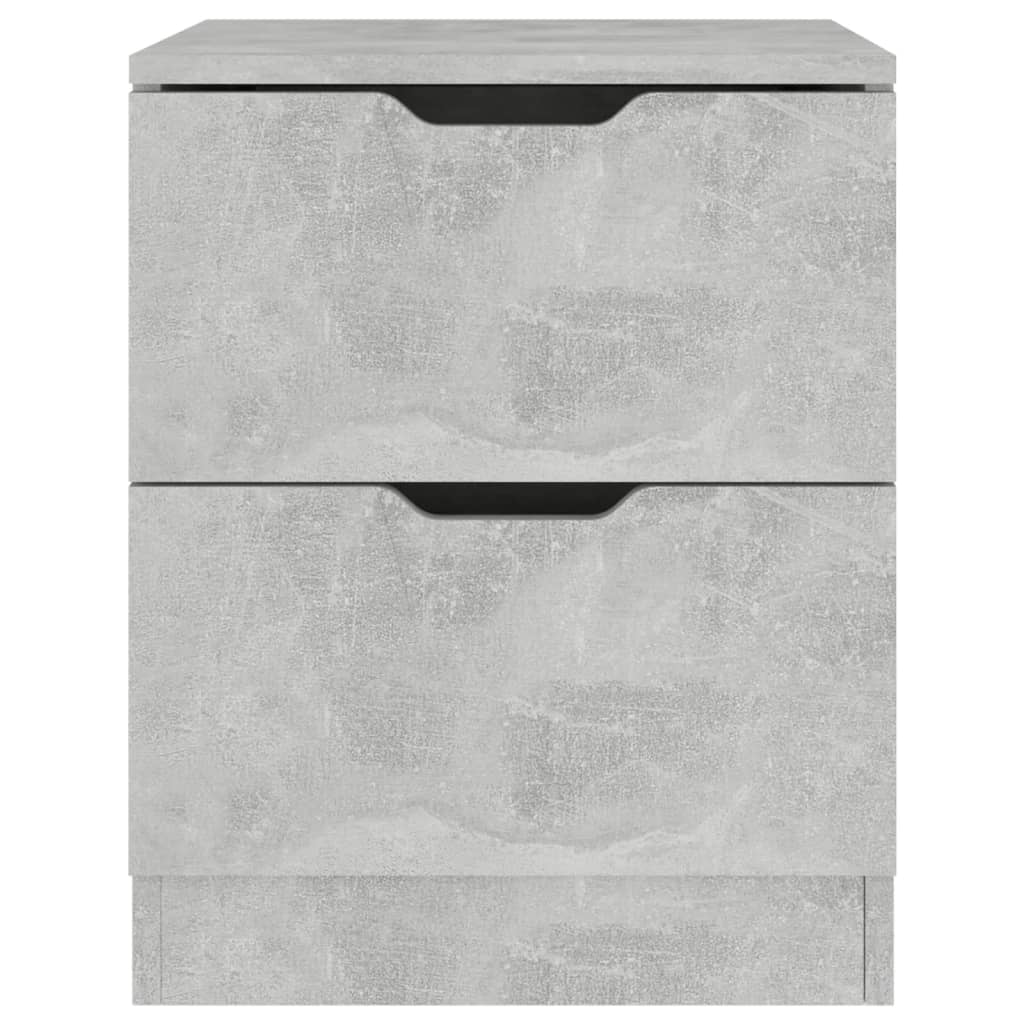 Bedside Cabinet Concrete Grey 40x40x50 cm Engineered Wood