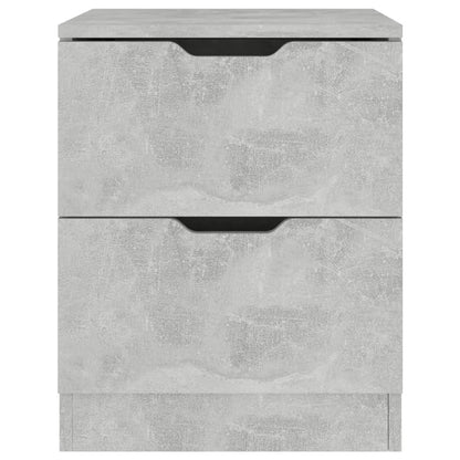 Bedside Cabinet Concrete Grey 40x40x50 cm Engineered Wood