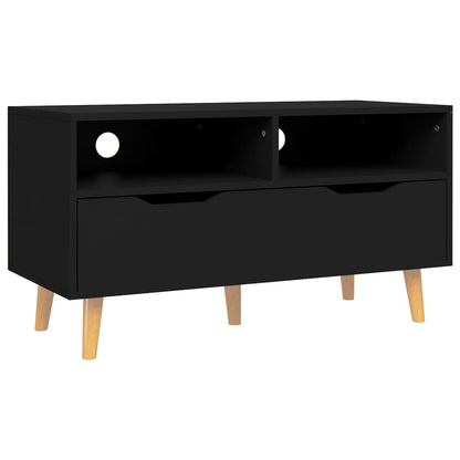 TV Cabinet Black 90x40x48.5 cm Engineered Wood