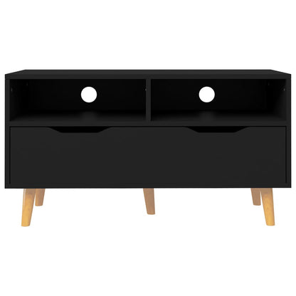 TV Cabinet Black 90x40x48.5 cm Engineered Wood