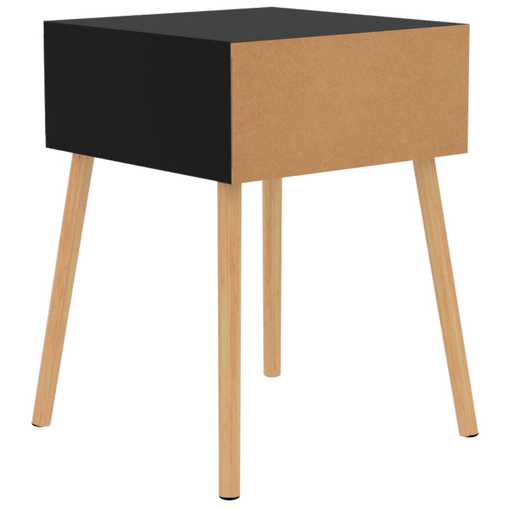 Bedside Cabinets 2 pcs High Gloss Black 40x40x56 cm Engineered Wood