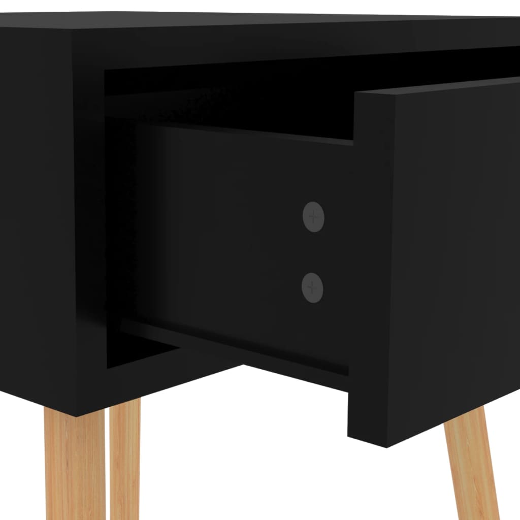 Bedside Cabinets 2 pcs High Gloss Black 40x40x56 cm Engineered Wood