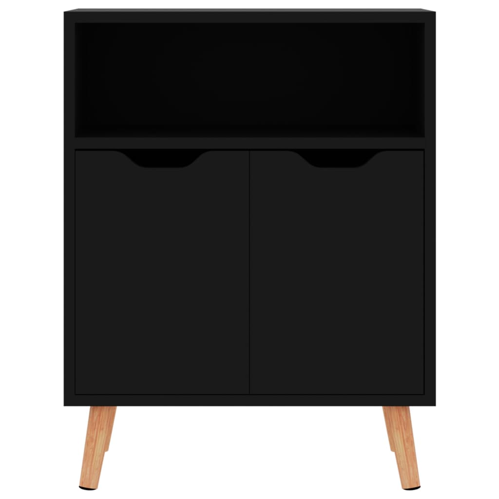 Sideboard High Gloss Black 60x30x72 cm Engineered Wood