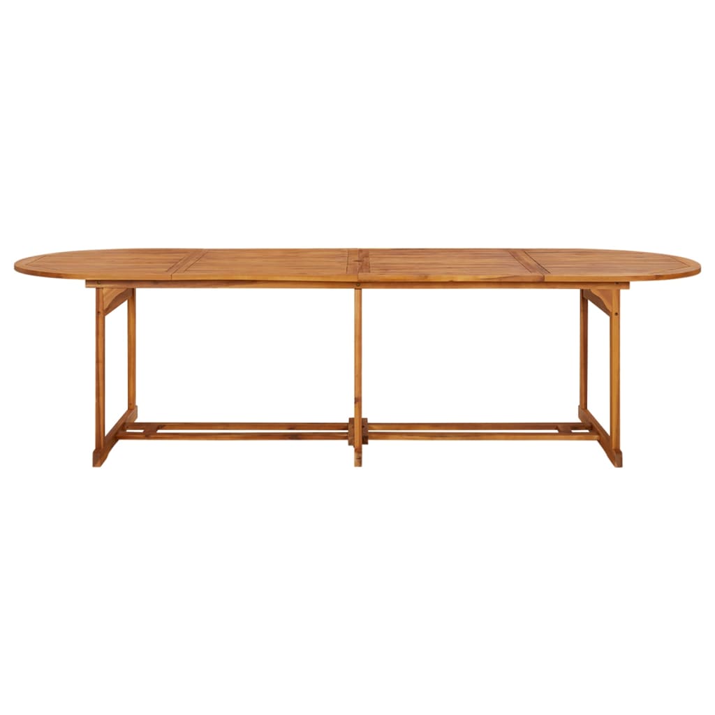 Garden Dining Table 280x90x75 cm Solid Acacia Wood