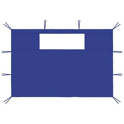 Gazebo Sidewalls with Windows 2 pcs Blue