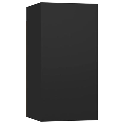 TV Cabinets 2 pcs Black 30.5x30x60 cm Engineered Wood