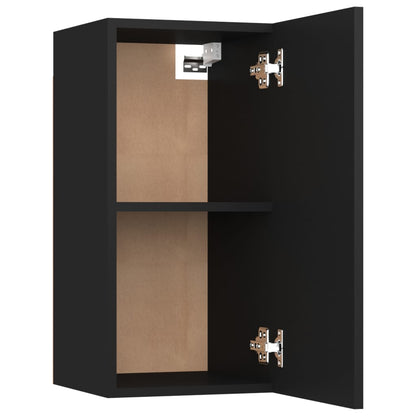 TV Cabinets 2 pcs Black 30.5x30x60 cm Engineered Wood