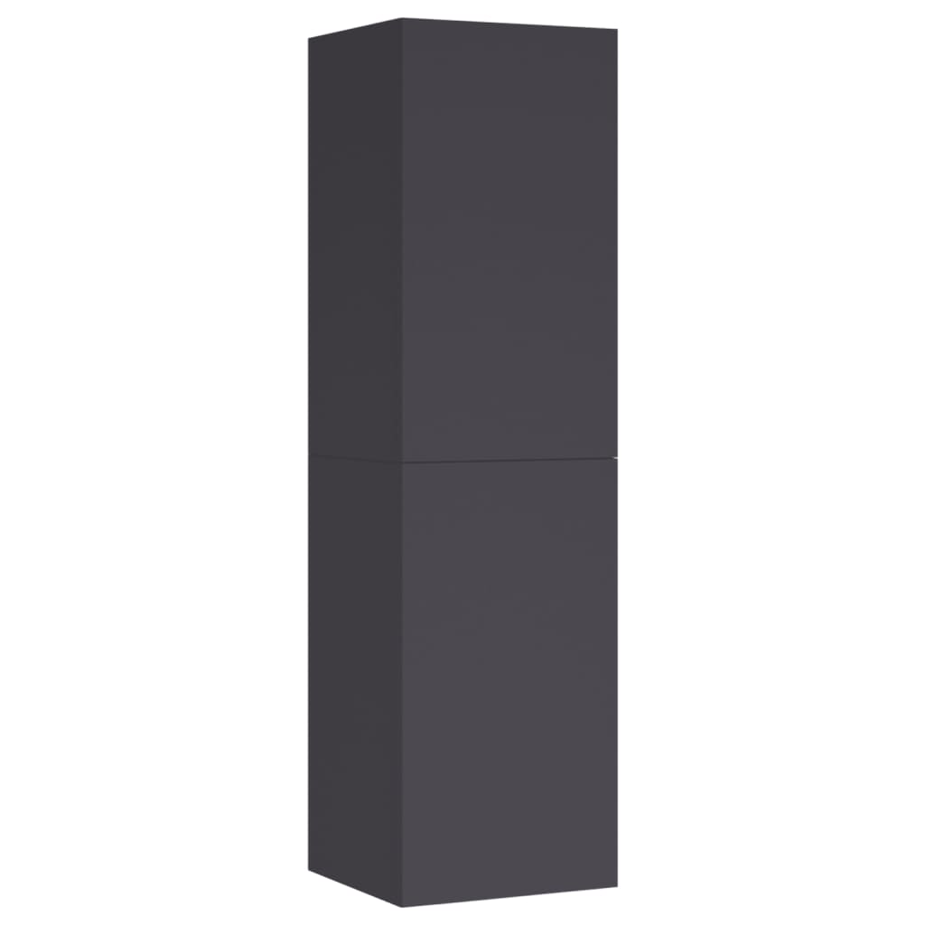 TV Cabinets 2 pcs Grey 30.5x30x110 cm Engineered Wood