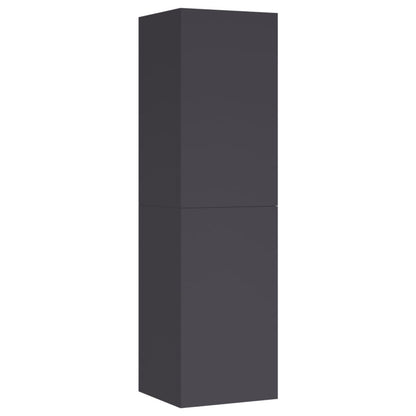 TV Cabinets 2 pcs Grey 30.5x30x110 cm Engineered Wood