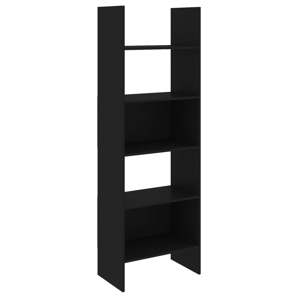 Book Cabinet Black 60x35x180 cm Engineered Wood