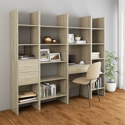 Book Cabinet Sonoma Oak 40x35x180 cm Engineered Wood