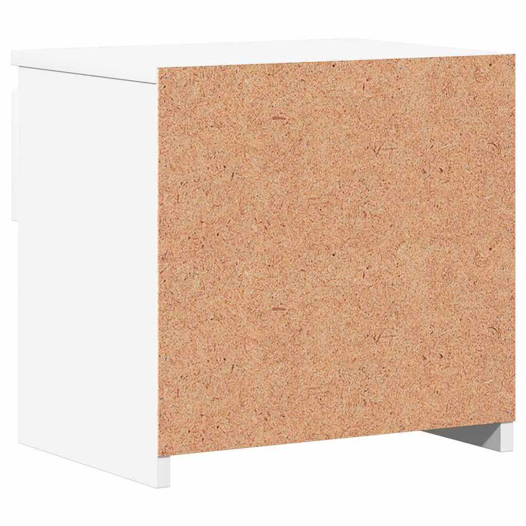 Bedside Cabinets 2 pcs White 40x30x39 cm Engineered Wood