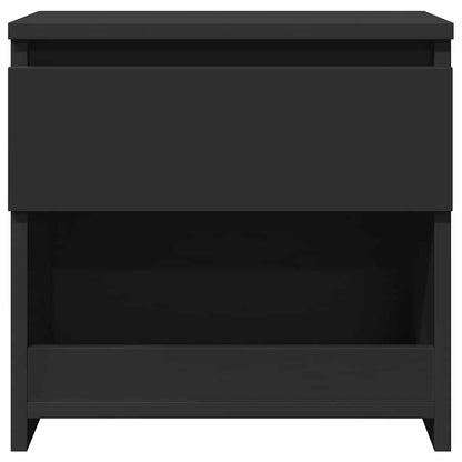 Bedside Cabinet Black 40x30x39 cm Engineered Wood