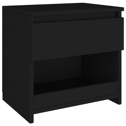 Bedside Cabinets 2 pcs Black 40x30x39 cm Engineered Wood