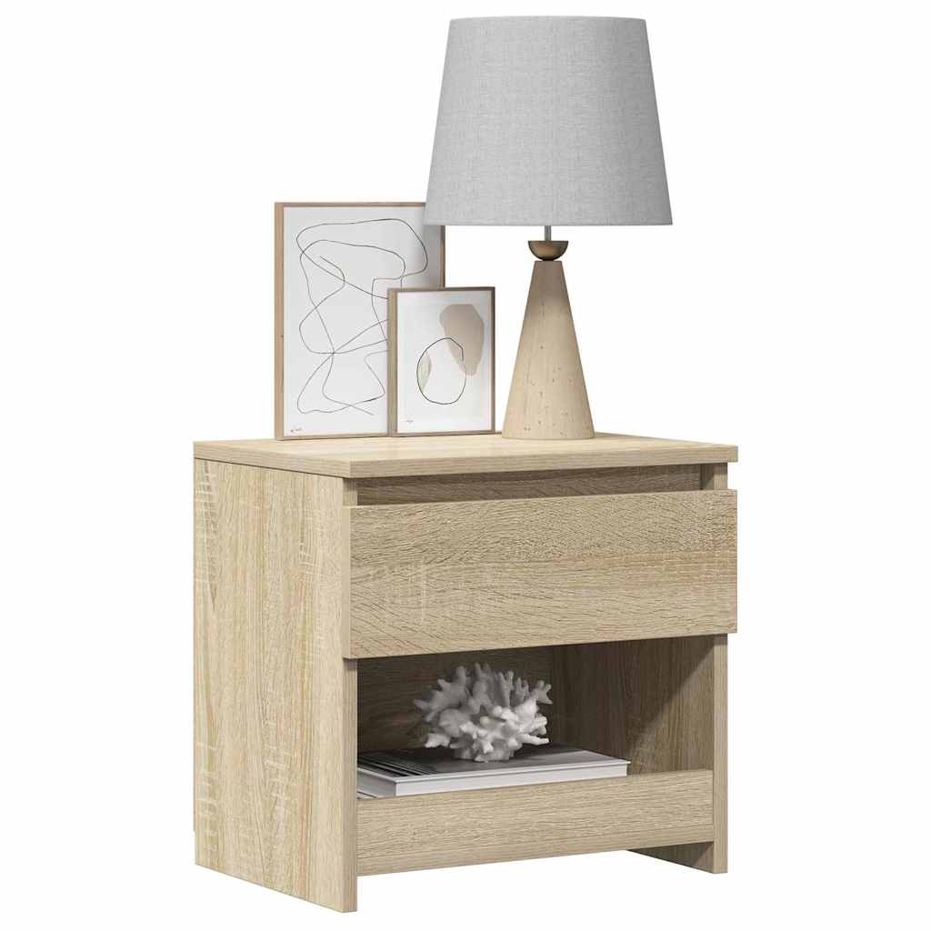 Bedside Cabinet Sonoma Oak 40x30x39 cm Engineered Wood