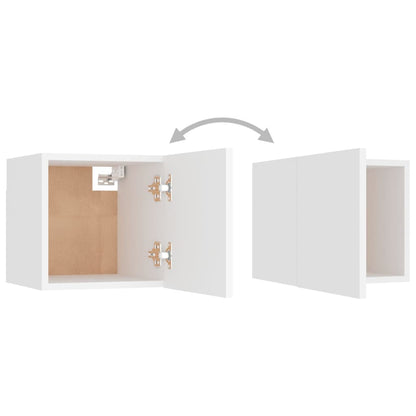 Wall Mounted TV Cabinet White 30.5x30x30 cm